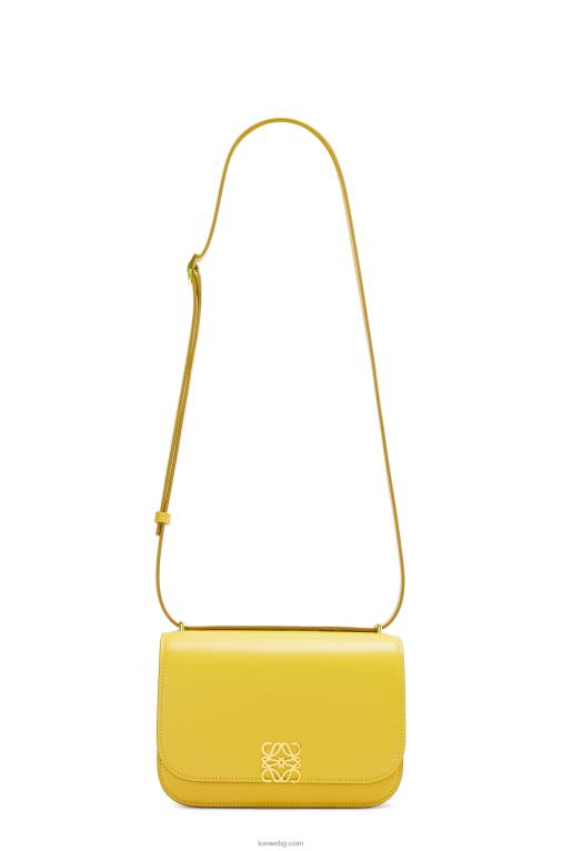 Loewe малка чанта goya от копринена телешка кожа F84B8304 Жени жълто
