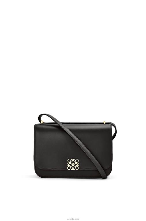 Loewe чанта goya от копринена телешка кожа F84B8306 Жени черен