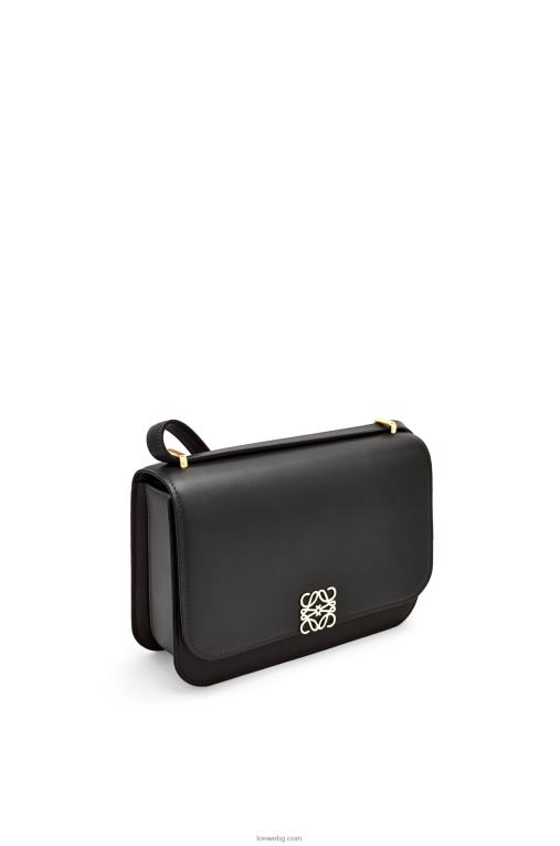 Loewe чанта goya от копринена телешка кожа F84B8306 Жени черен