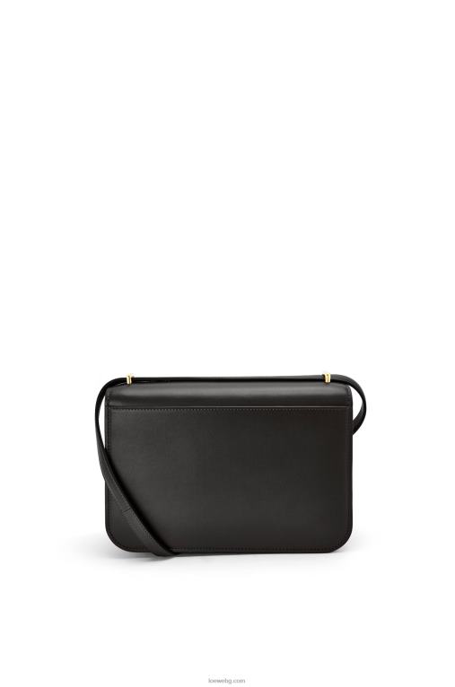 Loewe чанта goya от копринена телешка кожа F84B8306 Жени черен