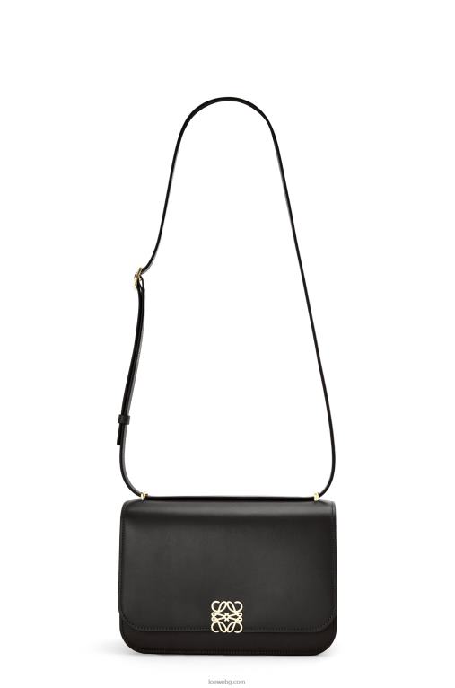 Loewe чанта goya от копринена телешка кожа F84B8306 Жени черен