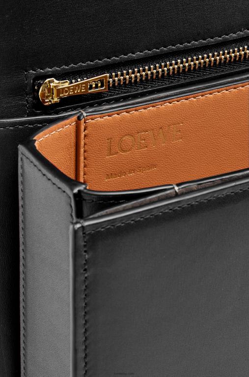 Loewe чанта goya от копринена телешка кожа F84B8306 Жени черен