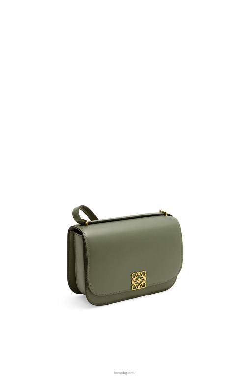 Loewe малка чанта goya от копринена телешка кожа F84B8307 Жени авокадо зелено