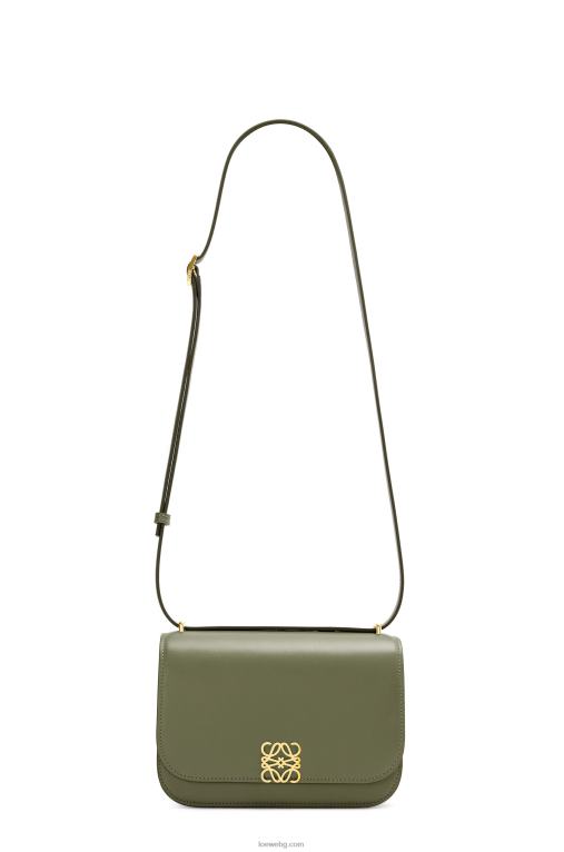 Loewe малка чанта goya от копринена телешка кожа F84B8307 Жени авокадо зелено