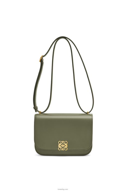 Loewe малка чанта goya от копринена телешка кожа F84B8307 Жени авокадо зелено