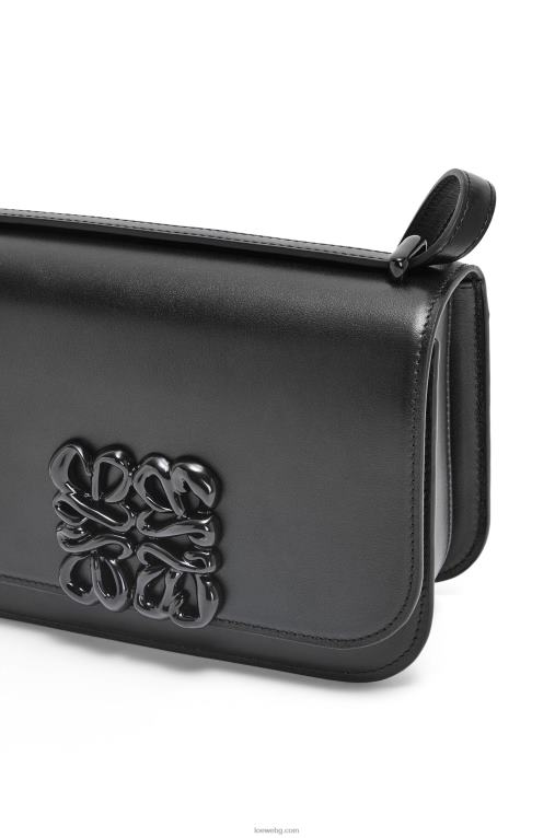Loewe малка чанта goya от копринена телешка кожа F84B8456 Жени черен