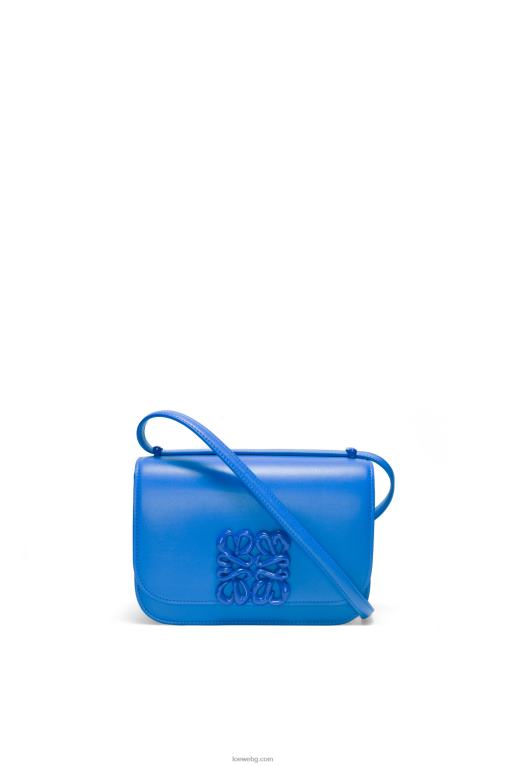Loewe малка чанта goya от копринена телешка кожа F84B8481 Жени водолазно синьо