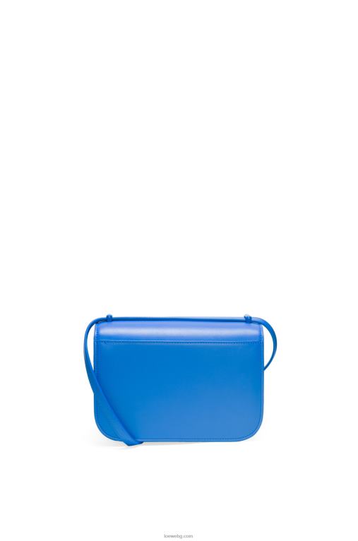 Loewe малка чанта goya от копринена телешка кожа F84B8481 Жени водолазно синьо