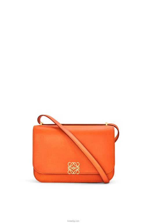 Loewe чанта goya от копринена телешка кожа F84B8494 Жени оранжево
