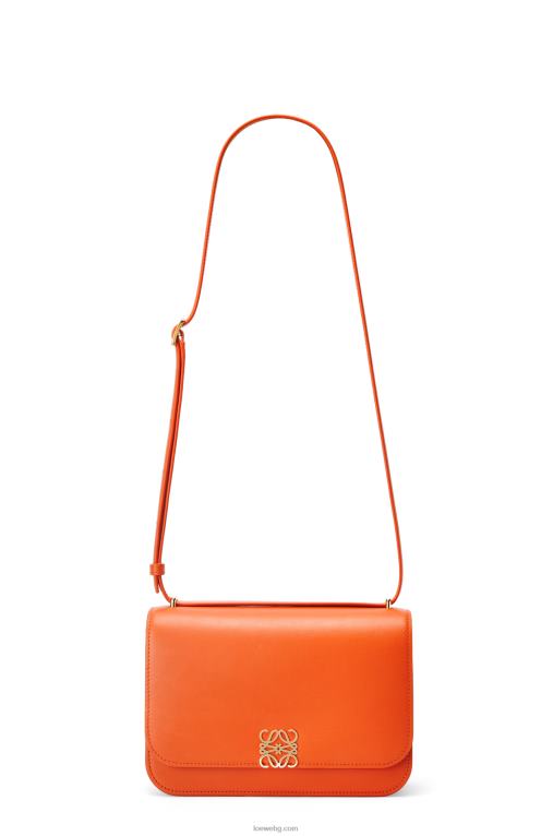 Loewe чанта goya от копринена телешка кожа F84B8494 Жени оранжево