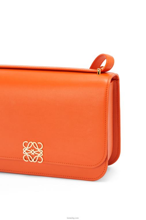 Loewe чанта goya от копринена телешка кожа F84B8494 Жени оранжево