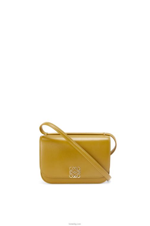 Loewe малка чанта goya от копринена телешка кожа F84B8496 Жени охра