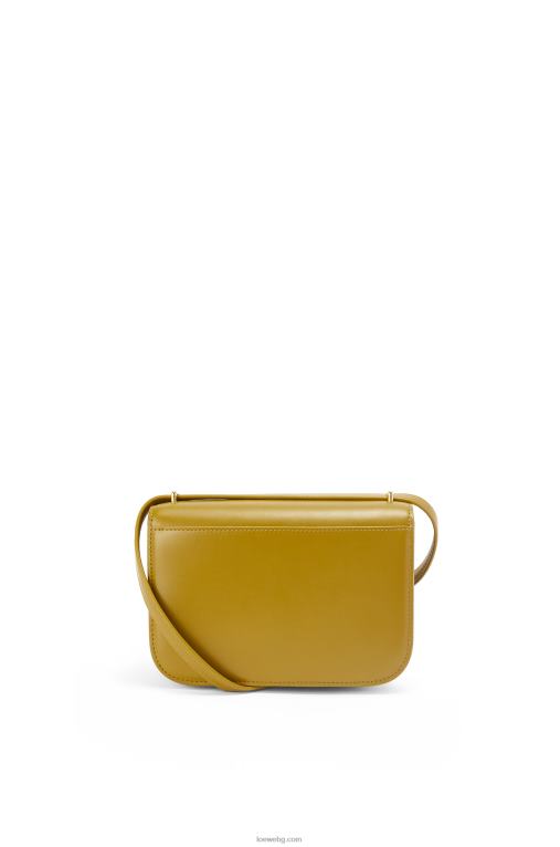 Loewe малка чанта goya от копринена телешка кожа F84B8496 Жени охра