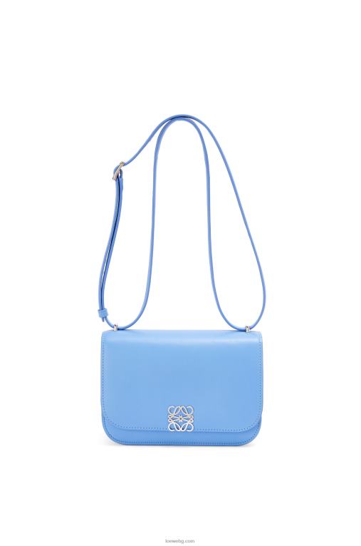 Loewe малка чанта goya от копринена телешка кожа F84B8508 Жени селестин синьо