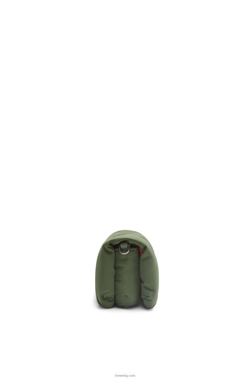 Loewe мини чанта goya puffer от найлон F84B8430 Жени реколта каки