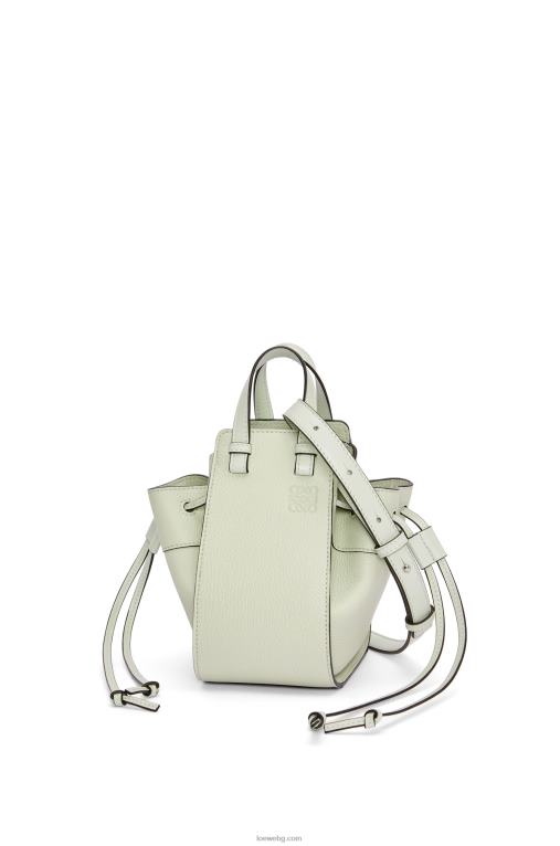 Loewe шнур за мини хамак от мека зърнеста телешка кожа F84B8244 Жени светъл селадон