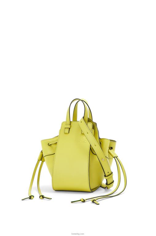 Loewe шнур за мини хамак от класическа телешка кожа F84B8297 Жени лайм жълто