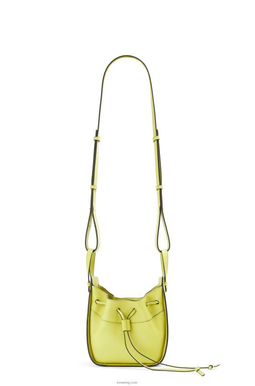 Loewe шнур за мини хамак от класическа телешка кожа F84B8297 Жени лайм жълто