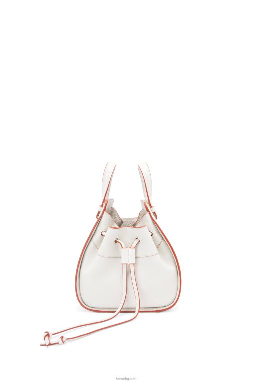 Loewe шнур за мини хамак от мека зърнеста телешка кожа F84B8313 Жени меко бяло