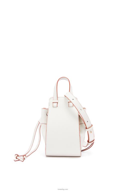 Loewe шнур за мини хамак от мека зърнеста телешка кожа F84B8313 Жени меко бяло