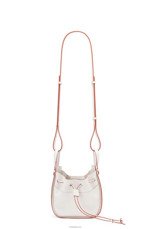 Loewe шнур за мини хамак от мека зърнеста телешка кожа F84B8313 Жени меко бяло