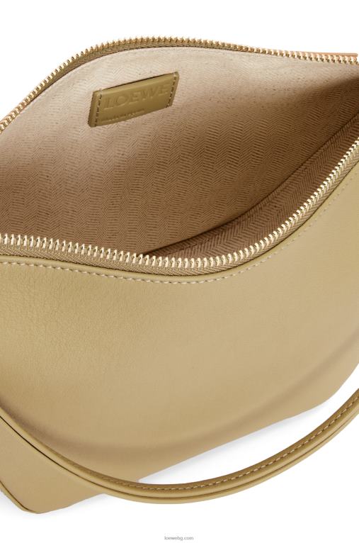 Loewe мини чанта за хамак от класическа телешка кожа F84B8325 Жени глина зелена