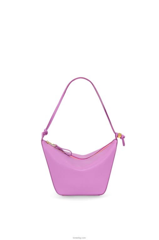 Loewe мини чанта за хамак от класическа телешка кожа F84B8332 Жени скална роза