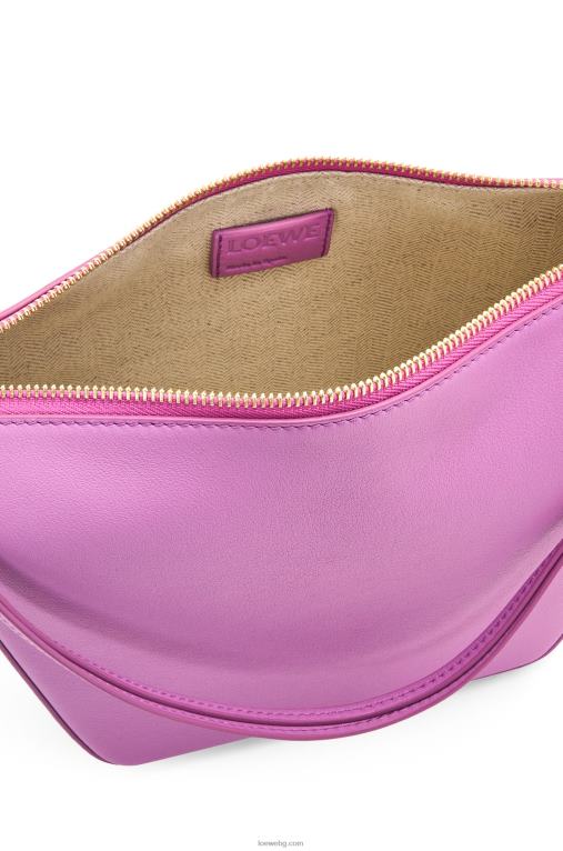 Loewe мини чанта за хамак от класическа телешка кожа F84B8332 Жени скална роза