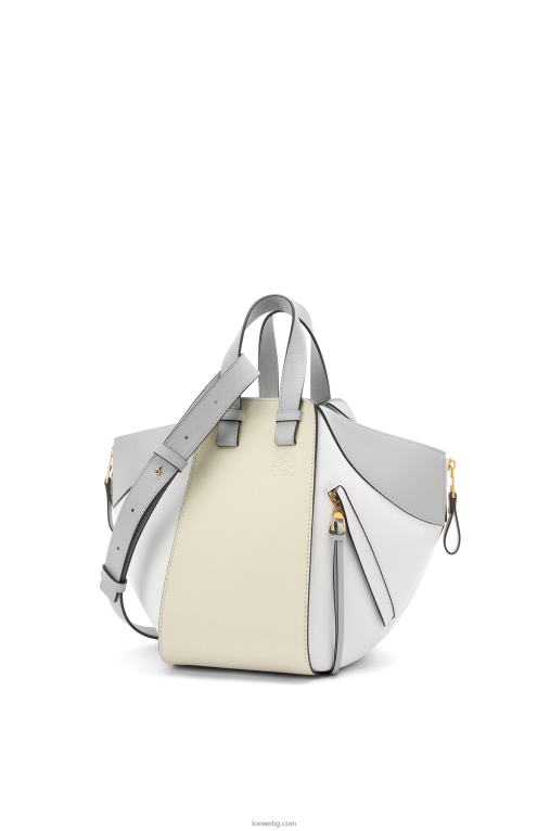 Loewe малка чанта за хамак от класическа телешка кожа F84B8514 Жени пепеляво сиво/мраморно зелено