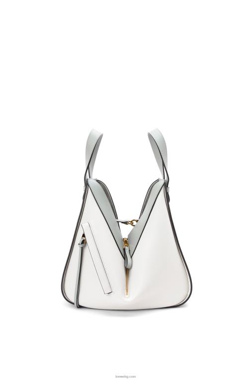 Loewe малка чанта за хамак от класическа телешка кожа F84B8514 Жени пепеляво сиво/мраморно зелено