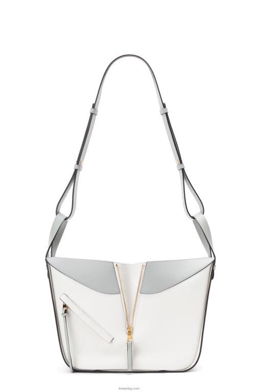 Loewe малка чанта за хамак от класическа телешка кожа F84B8514 Жени пепеляво сиво/мраморно зелено