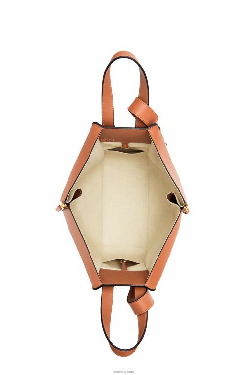 Loewe малка чанта за хамак от анаграм жакард и телешка кожа F84B8523 Жени екрю/тен
