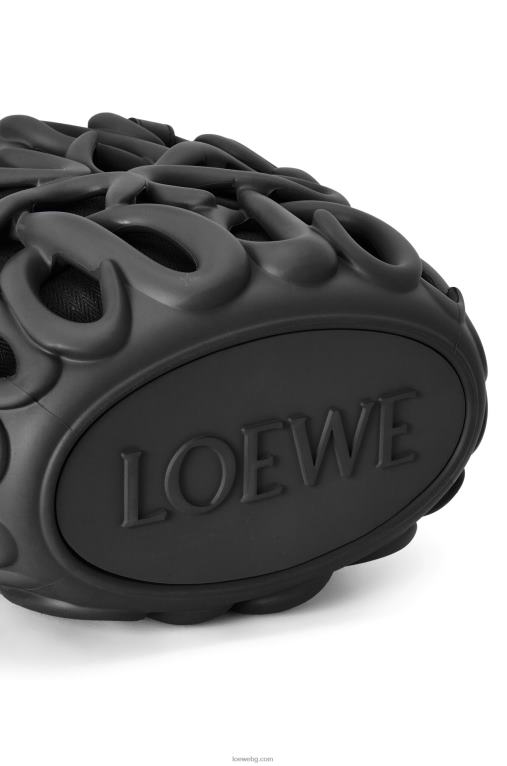 Loewe анаграмна надута кошница от лека гумена пяна F84B8113 Жени черен