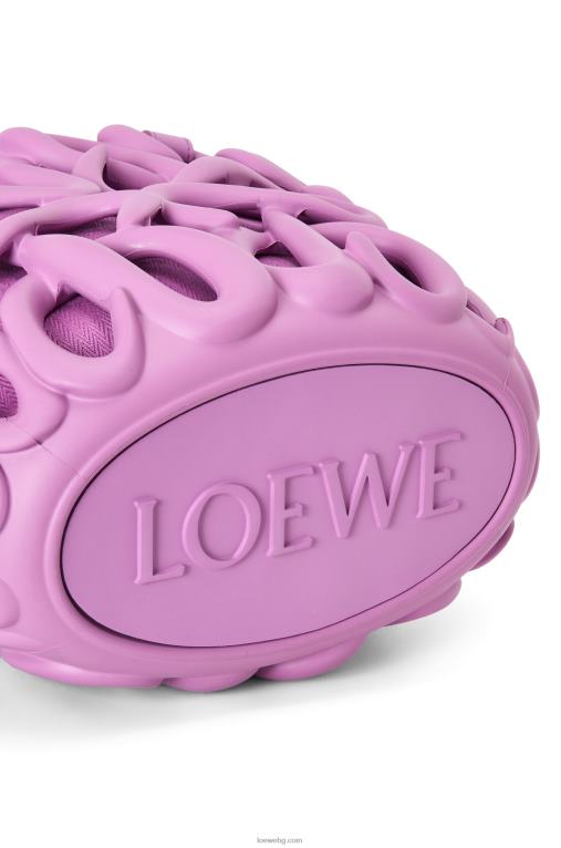 Loewe анаграмна надута кошница от лека гумена пяна F84B8114 Жени скална роза