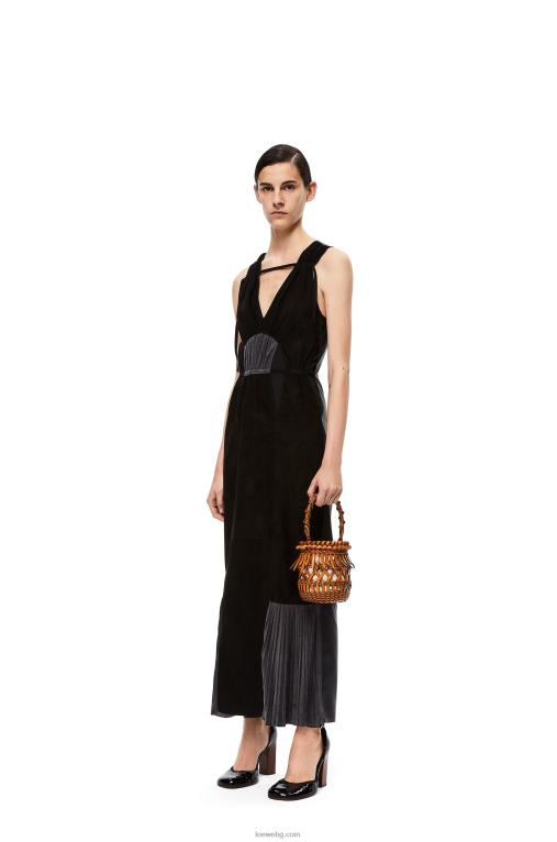 Loewe малка чанта от телешка кожа с ресни F84B8177 Жени тен