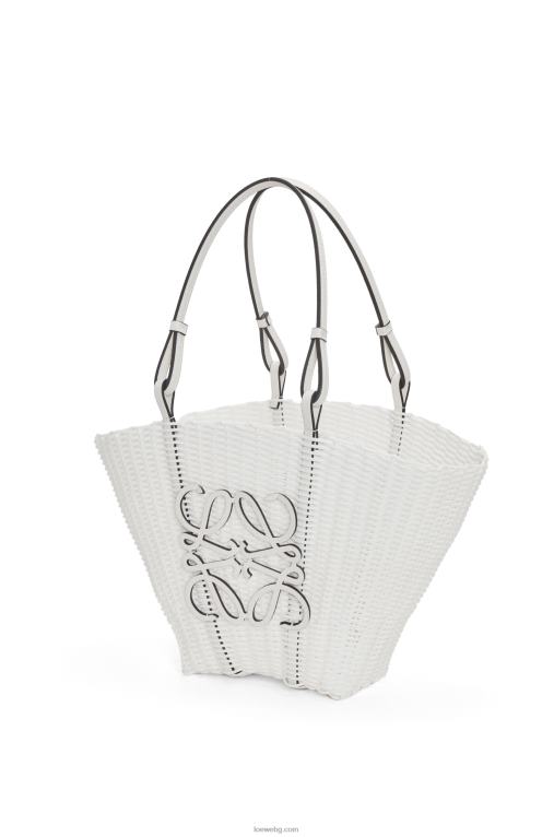 Loewe чанта тип русалка от пластмаса и телешка кожа F84B859 Жени бяло