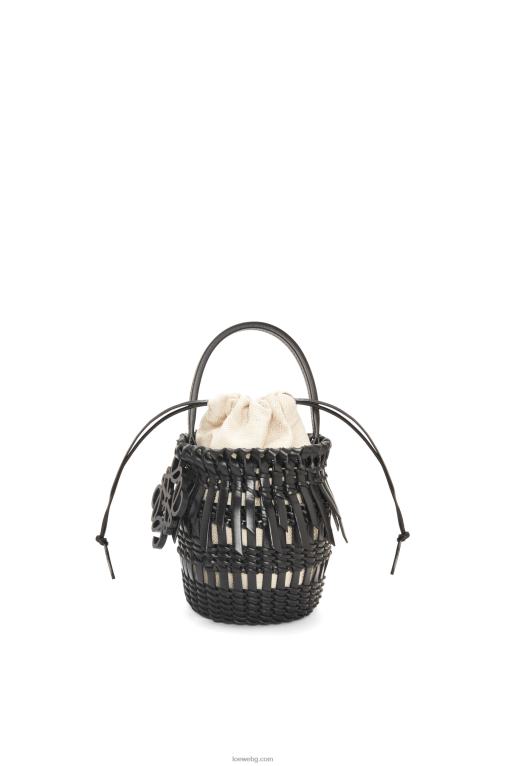 Loewe малка чанта от телешка кожа с ресни F84B888 Жени черен