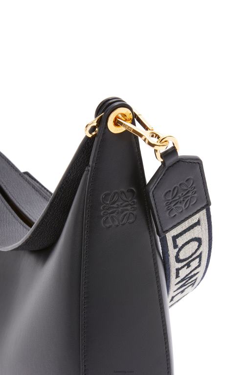 Loewe чанта luna от сатенирана телешка кожа и жакард F84B8521 Жени черен