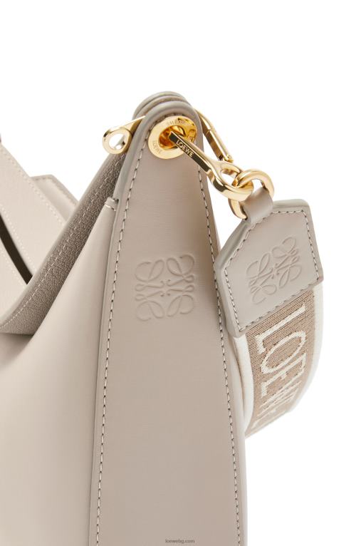 Loewe чанта luna от сатенирана телешка кожа и жакард F84B8522 Жени лек овес