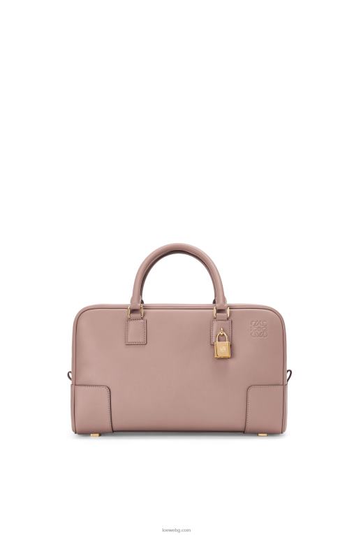 Loewe чанта Amazon 28 от телешка кожа напа F84B8174 Жени тъмен руж