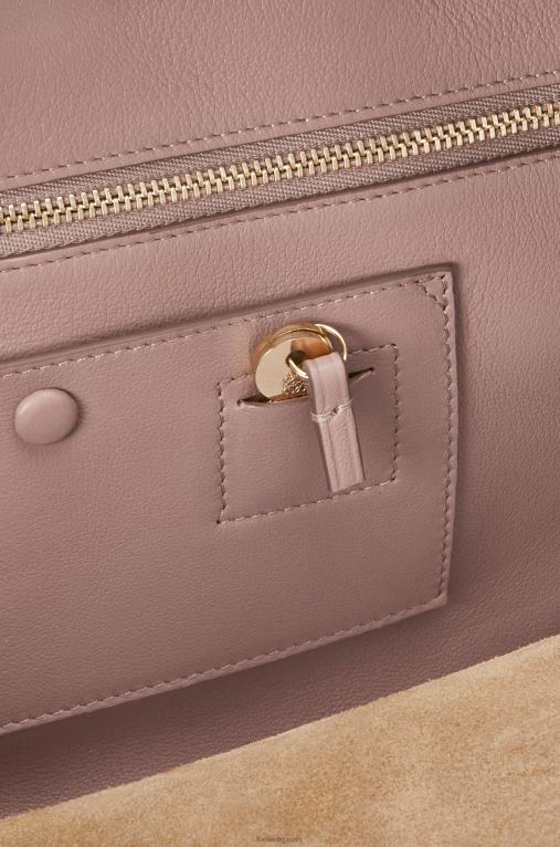 Loewe чанта Amazon 28 от телешка кожа напа F84B8174 Жени тъмен руж