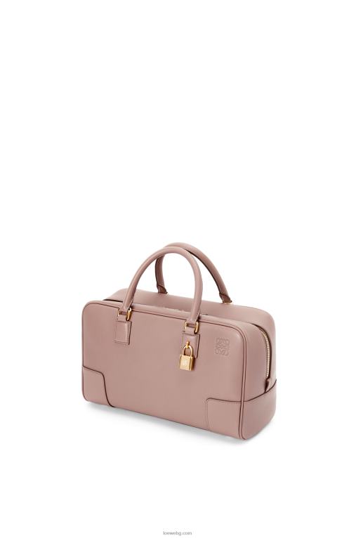 Loewe чанта Amazon 28 от телешка кожа напа F84B8174 Жени тъмен руж