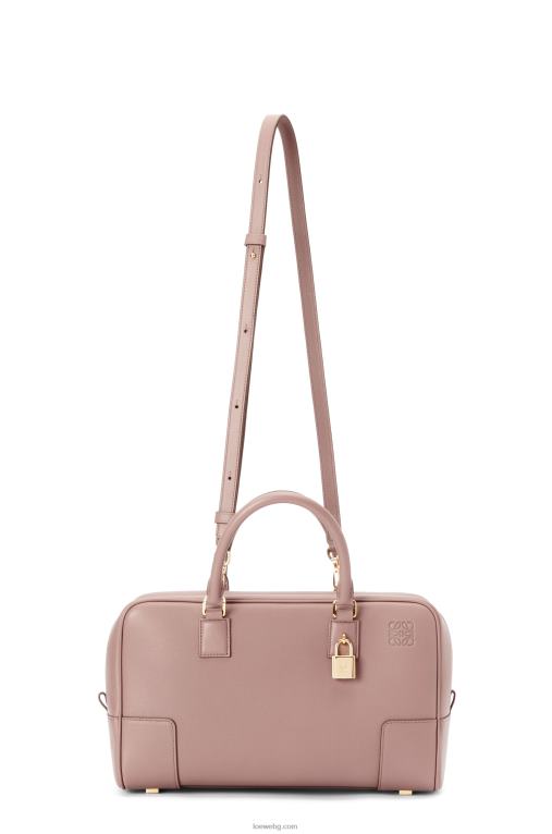 Loewe чанта Amazon 28 от телешка кожа напа F84B8174 Жени тъмен руж