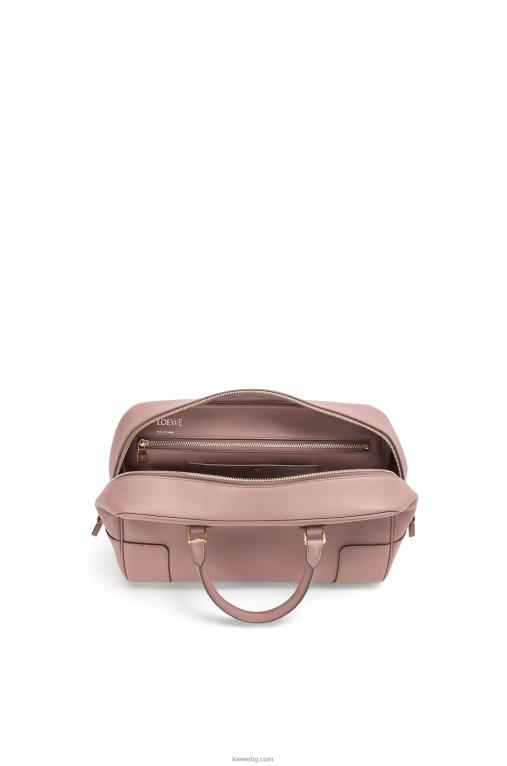 Loewe чанта Amazon 28 от телешка кожа напа F84B8174 Жени тъмен руж