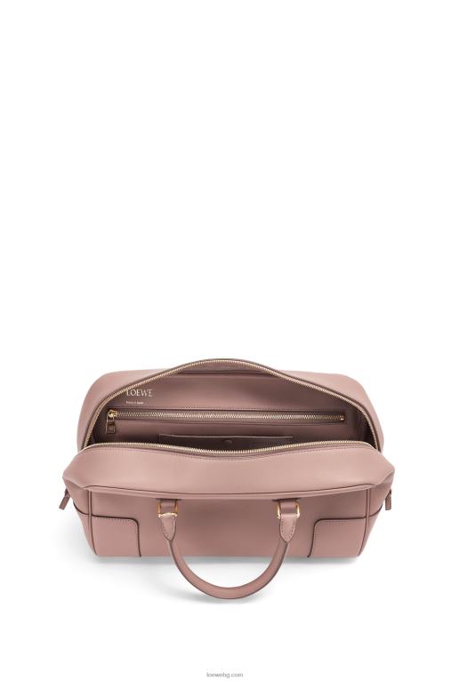 Loewe чанта Amazon 28 от телешка кожа напа F84B8174 Жени тъмен руж