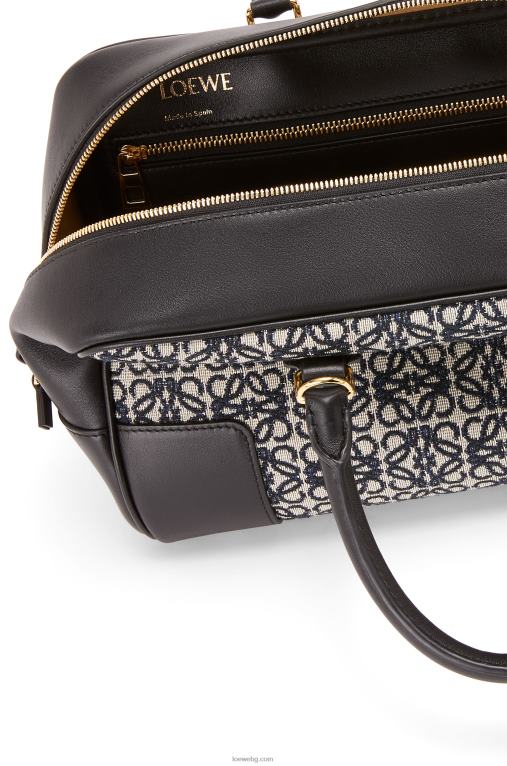 Loewe чанта amazona 28 от анаграм жакард и телешка кожа F84B8168 Жени тъмносиньо/черно