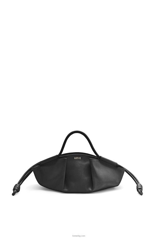 Loewe малка пасео чанта от лъскава телешка кожа напа F84B8347 Жени черен