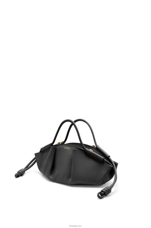 Loewe малка пасео чанта от лъскава телешка кожа напа F84B8347 Жени черен