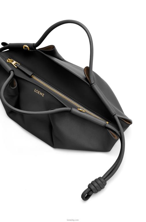 Loewe малка пасео чанта от лъскава телешка кожа напа F84B8347 Жени черен