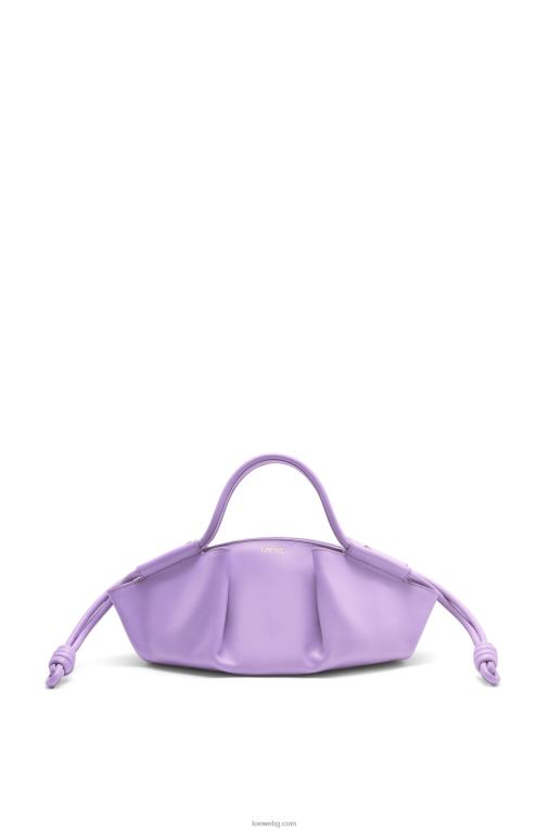 Loewe малка пасео чанта от лъскава телешка кожа напа F84B8354 Жени светло лилаво